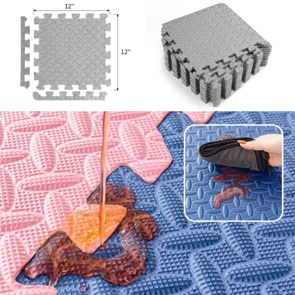 Puzzle Exercise Mat EVA Interlocking Foam Floor Tiles for Gym Mat  Floor Padding