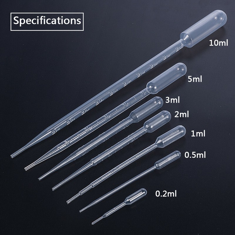 10Pcs Plastic Liquid Dropper Transfer Pipettes Makeup Drop Tool Science and Lab