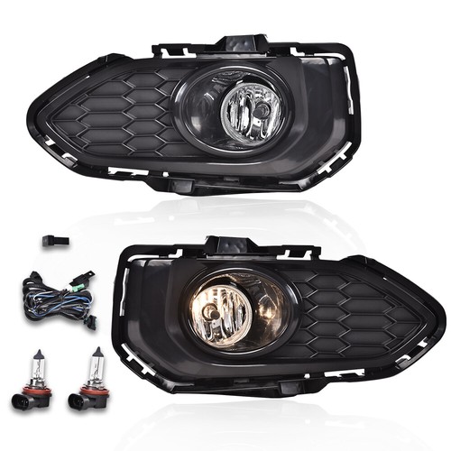 Clear Bumper Fog Lights Driving Lamps Left+Right Fit For 2018-2020 Honda Fit