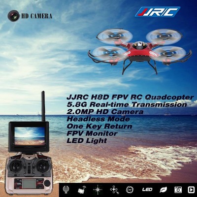 Topsell JJRC H8D RC Quadcopter 58G FPV Headless 2MP Camera Monitor LCD J2Z4