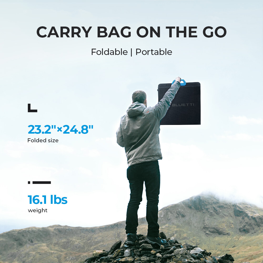 BLUETTI PV200 200W Foldable Solar Panel for Power StationMonocrystalline