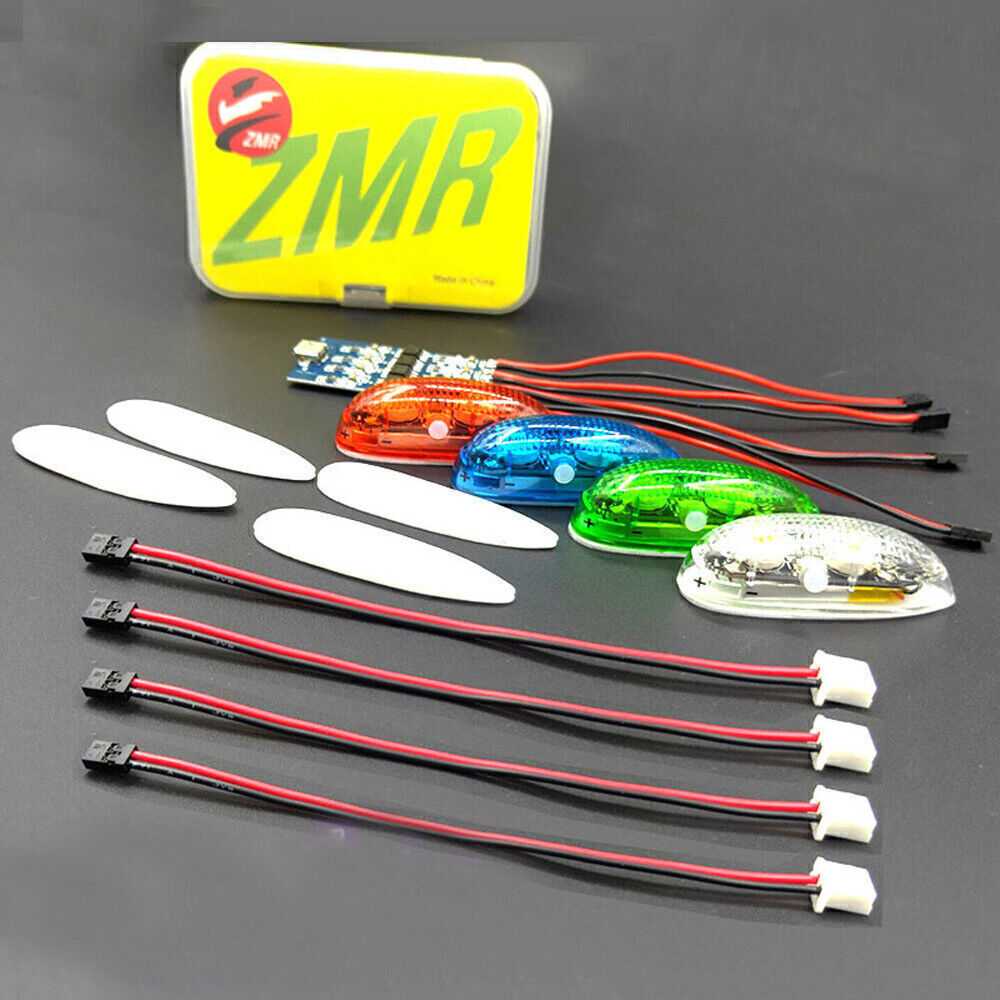 Navigation Flash LED Light Kit For Fixed Wing FPV Racing RC Drone Quadcopter US