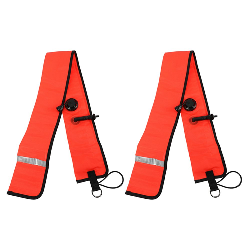 2x Surface Marker Buoy SMB Inflatable Dive Signal Float Scuba Dive Snorkeling