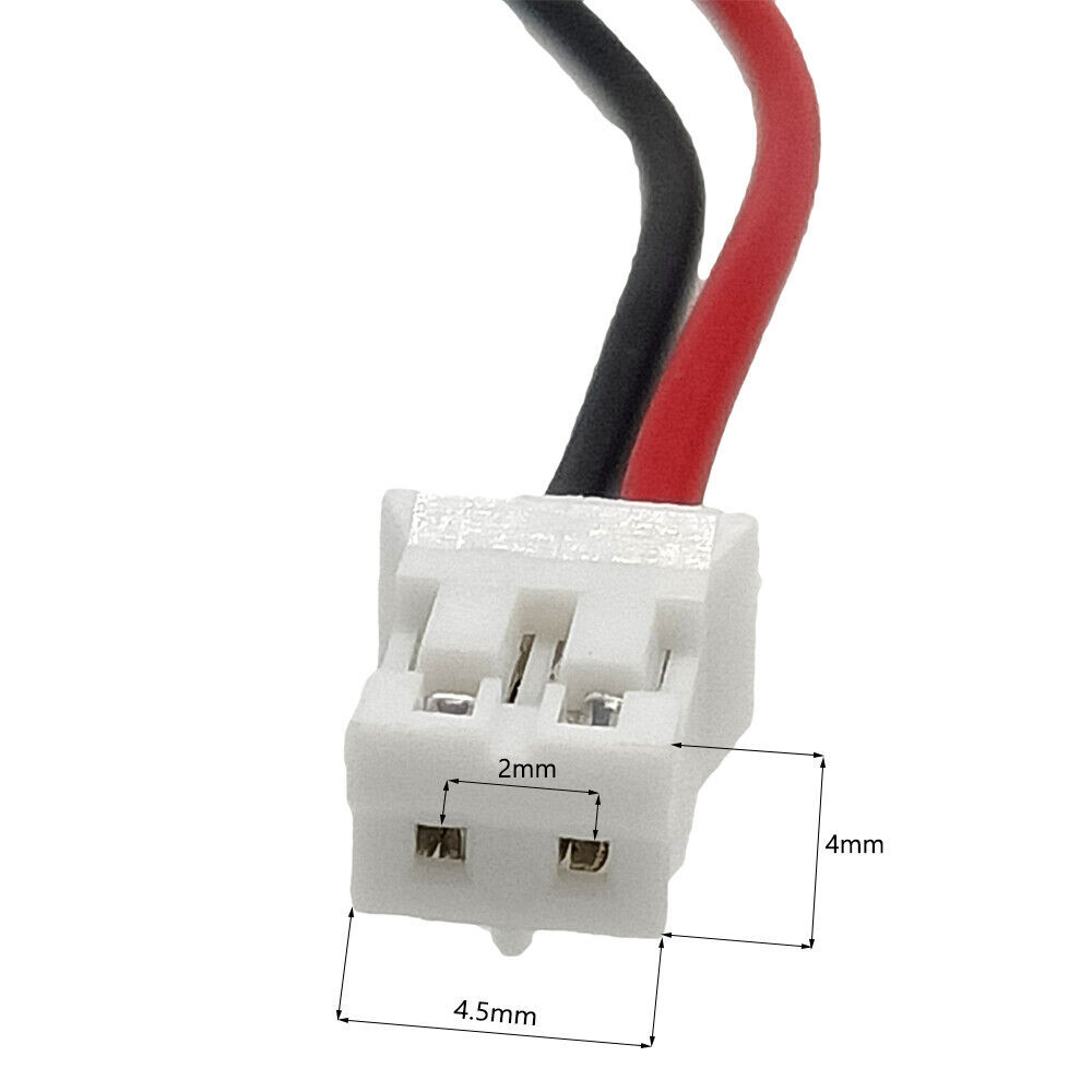 2/5pcs  3.7V 800mAh 851750 Li Lithium Polymer ion Battery Connector