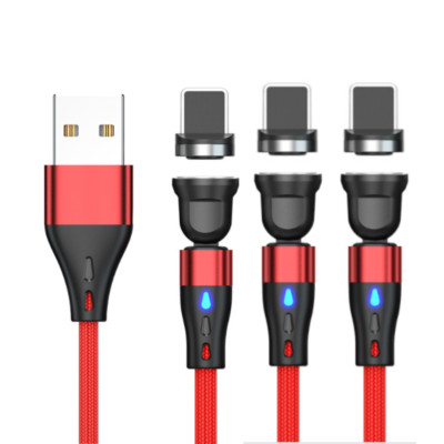3 PACK Magnetic Phone Charger Fast Charging Cable For Micro USB/Type C/ iPhone