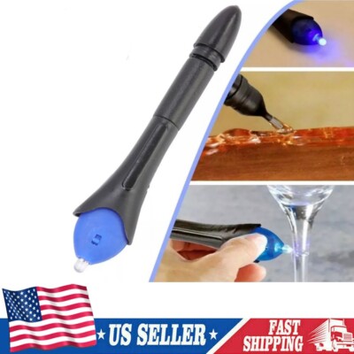 5 Second Fix Pen UV Light Repair Glue Refill Liquid Welding Multi-Purpose Kit US