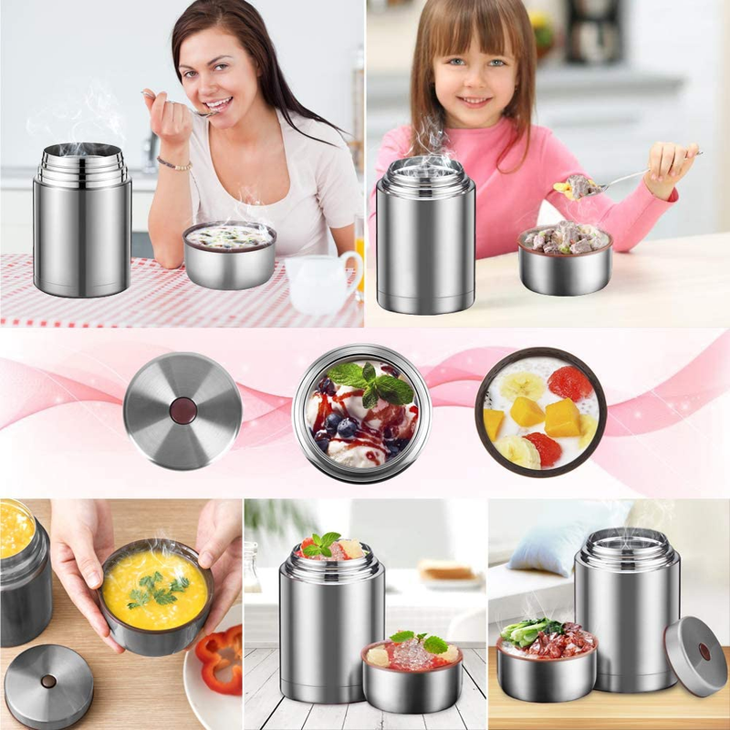 Food Jar,27Oz Vacuum Insulated Stainless Steel Lunch Thermos, Leak Proof Wide Mo