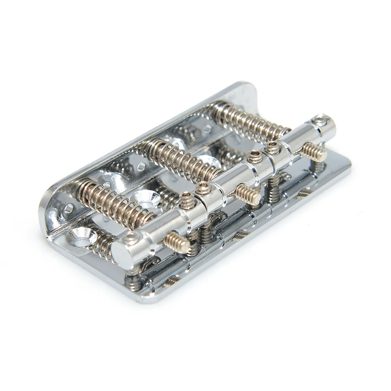 Fixed Guitar Hardtail Bridge Brass Chrome saddles 2-1/8'' String Spacing