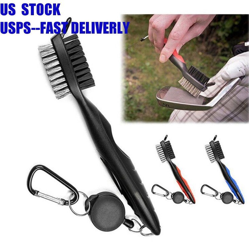 Club Brush Golf Pole Putter Double Sided Groove Cleaner Cleaning Brush