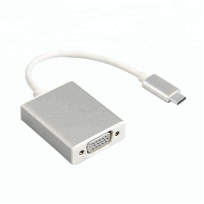 USB to VGA HDTV USB 3.1 Type C Thunderbolt 3 VGA Adapter Cable, Silver or Gold