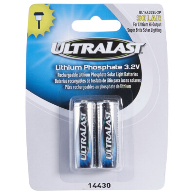 3.2V 0.4Ah Rechargeable Lithium Iron Phosphate (LiFeP04) Solar Light Battery