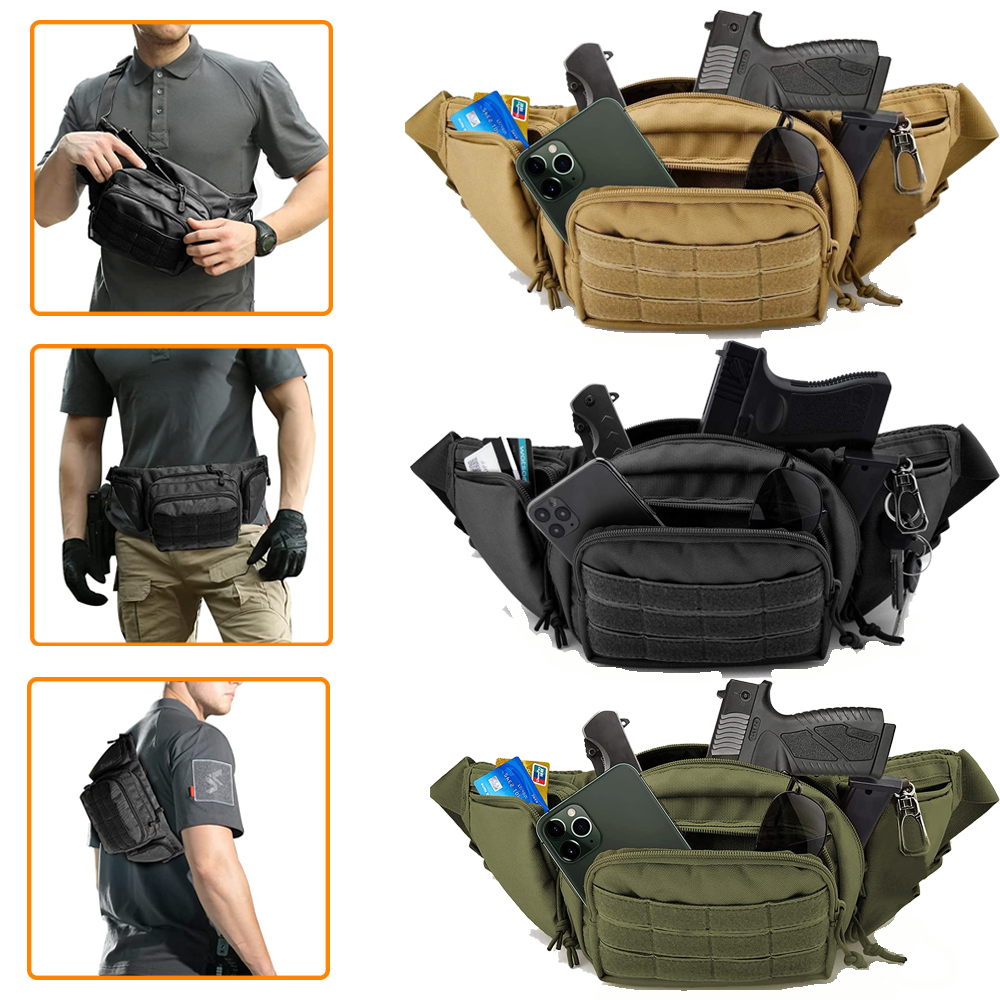 Outdoor Utility Tactical Waist Fanny Pack Pouch Military Camping Hiking Belt Bag