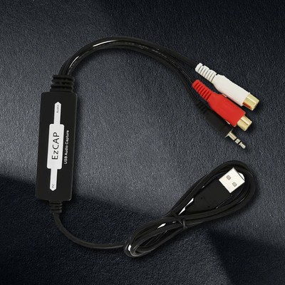 USB Analog To Digital Audio Converter Recorder Support MP3 WMA WAV OGG Format 6P