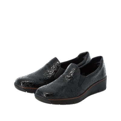 Rieker Slipper Sneaker Shoes Black 53766 NEW