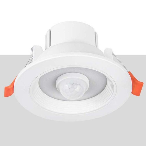 Round Motion Sensor LED Downlight - 3W To 9W Recessed Ceiling Spot Night Light