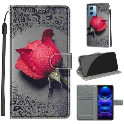 For Xiaomi Redmi Note 12 5G 11T 11R 11E Patterns Leather Wallet Stand Case Cover