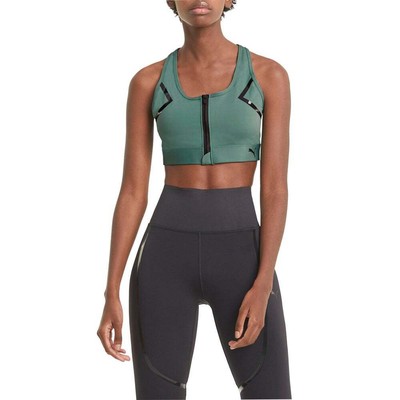 Puma High Impact Front Zip Bra Женский Размер S Повседневная 520295-45