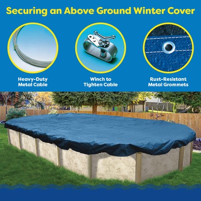 In The Swim Oval Winter Pool Cover