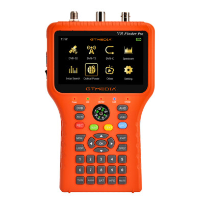 V8 Finder Pro DVB-S2X/S2/S/T2/T/C/ATSC-C Satellite TV Finder Spectrum analyzer