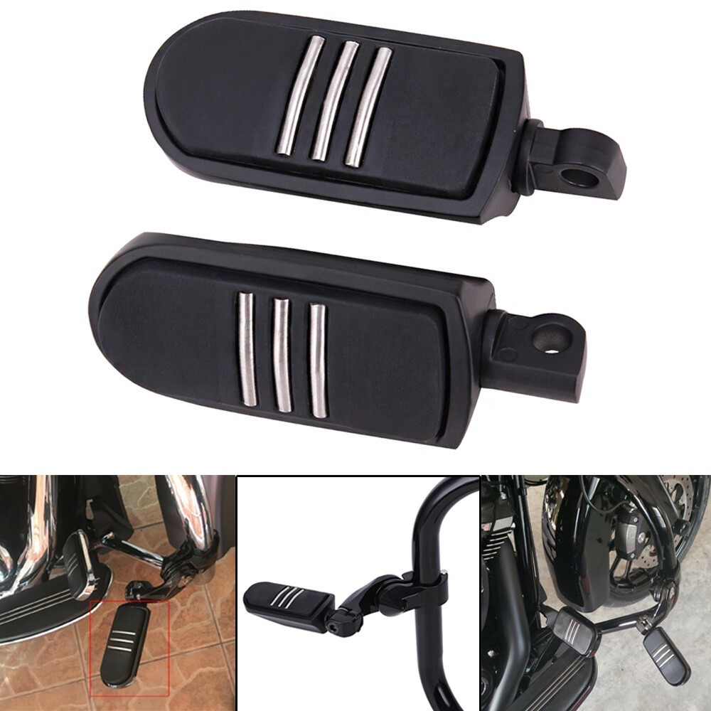 Black StreamLiner Foot pegs Footrest For Harley Touring Road King Street Glide