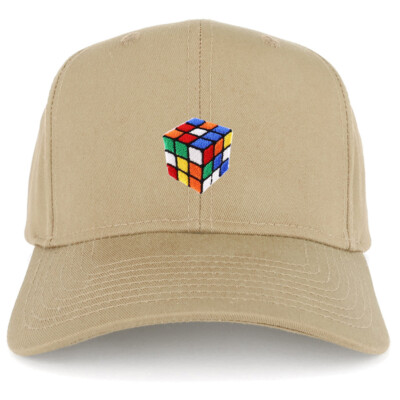 Color Cube Embroidered Patch 6 Panel Structured Baseball Cap (KP0033-OT-27-079)