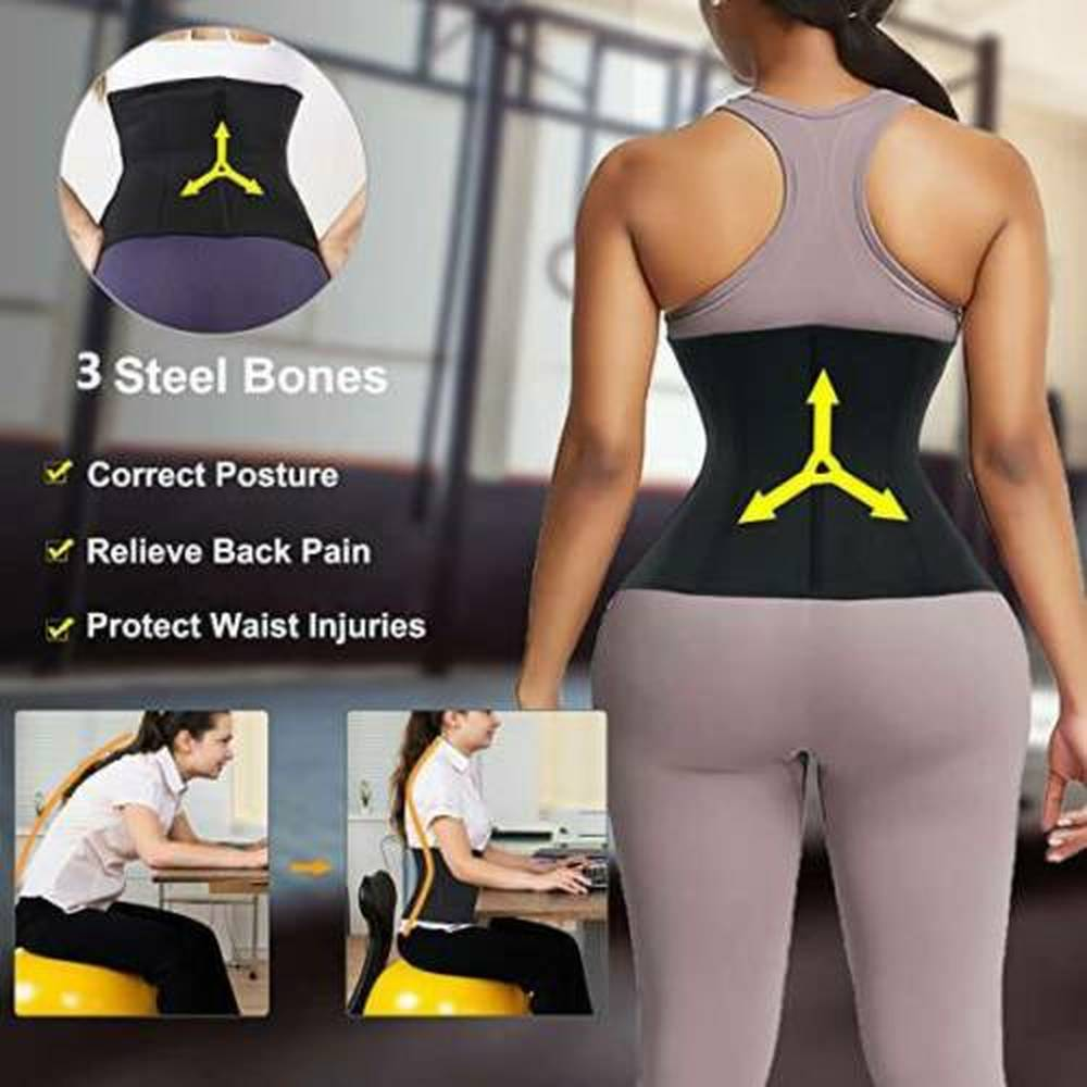 Men Sweat Waist Trainer Trimmer Abdomen Reducer Slimming Belt Body Shaper Girdle