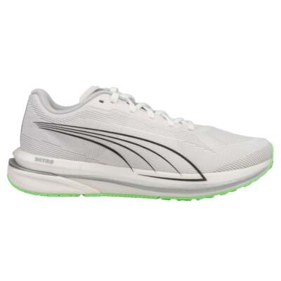 Белые кроссовки Puma Velocity Nitro Cooladapt для бега на шнуровке