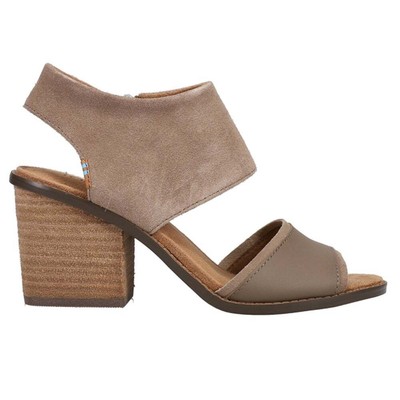 

Женские серые повседневные сандалии TOMS Majorca на блочном каблуке 10015092T, Grey, TOMS Majorca Block Heels