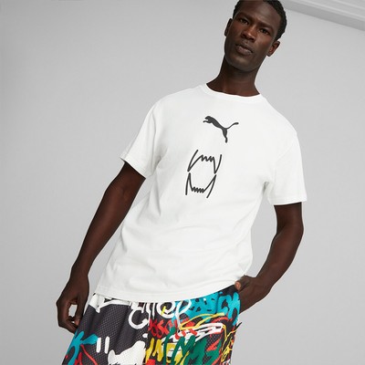 

Футболка Puma Franchise Core Basketball Мужская белая, Белый, Puma Franchise Core Basketball T-Shirt