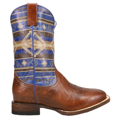 

Roper Roper Aztek Southwest Square Toe Cowboy Youth Boys Brown Casual Boots 09-, Коричневый, Roper Roper Aztek Southwest Square Toe Cowboy Youth