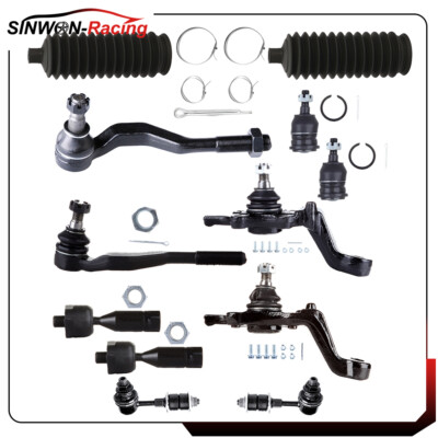 12Pcs For Toyota Tacoma 1995-2000 Rack and Pinion Bellow Tie Rod End Ball Joints