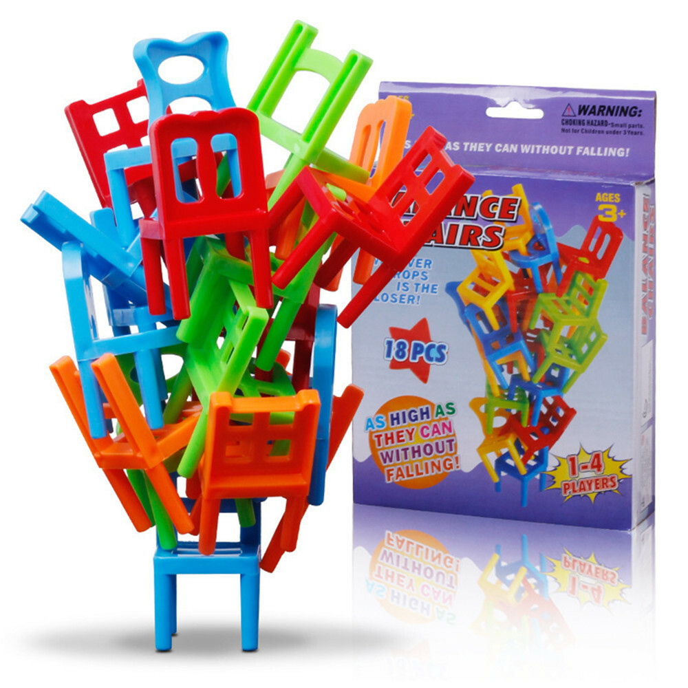Children Educational Toy,balance Stacking Chairs Office Game
