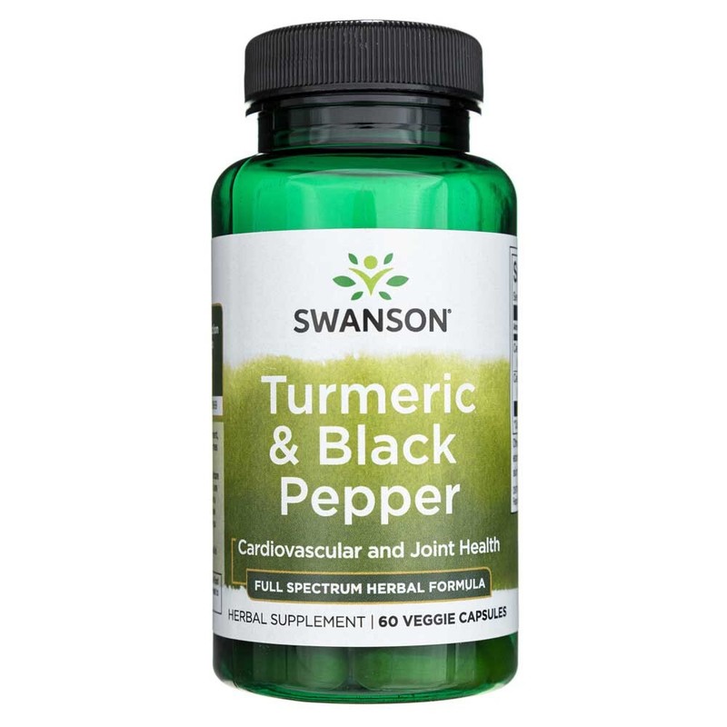 Swanson Full Spectrum Turmeric And Black Pepper, 60 Capsules