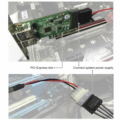 Mediasonic 2 Ports USB 3.1 GEN II 10Gbps PCI Express Card 2 x USB Type A Port