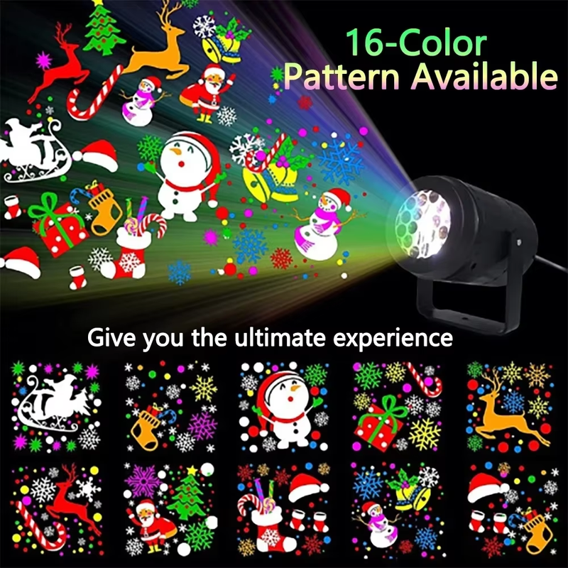 2024 Christmas Led Lights Projector DJ Party Lights Stage Light Santa Claus Chri