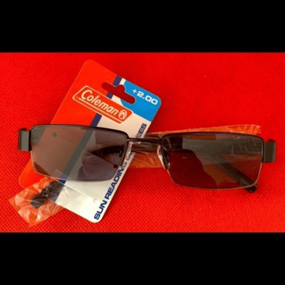 NEW Unisex Coleman Sun Readers Reading Glasses +200 NEW