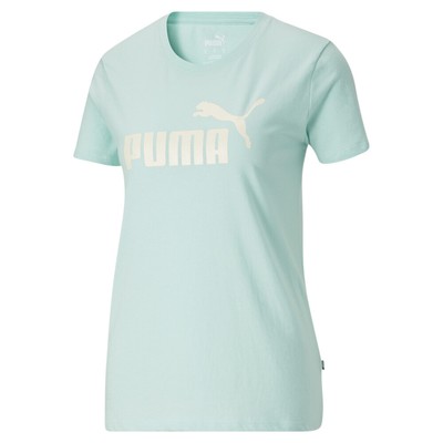 Футболка с круглым вырезом и коротким рукавом с логотипом Puma Essentials, женские повседневные топы размера L, 5