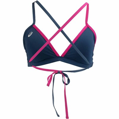 

Двусторонний женский розовый бикини-топ ASICS Kanani, розовый, спортивный, повседневный, BV2152-1995