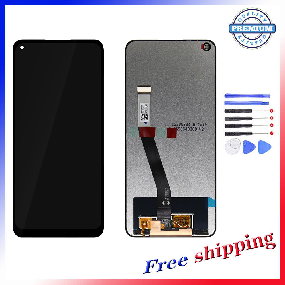 Display Für Xiaomi Redmi Note 9 - 6,53" Schwarz, LCD Touchscreen Inkl. Werkzeug Und Schutzfolie