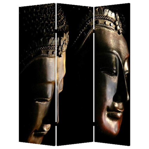 Многоцветный деревянный холст Budda Screen размером 48 X 72 дюйма