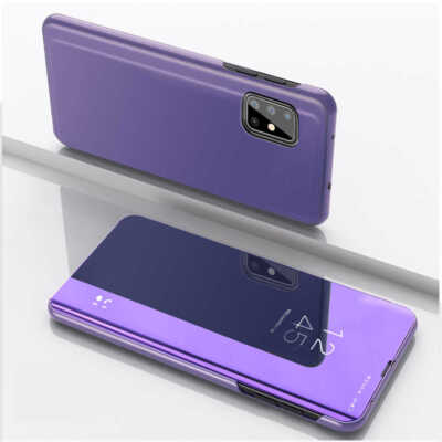 For Samsung A32 A52 A12 A22 A51 A71 Note 9 10+ Smart Mirror View Flip Case Cover
