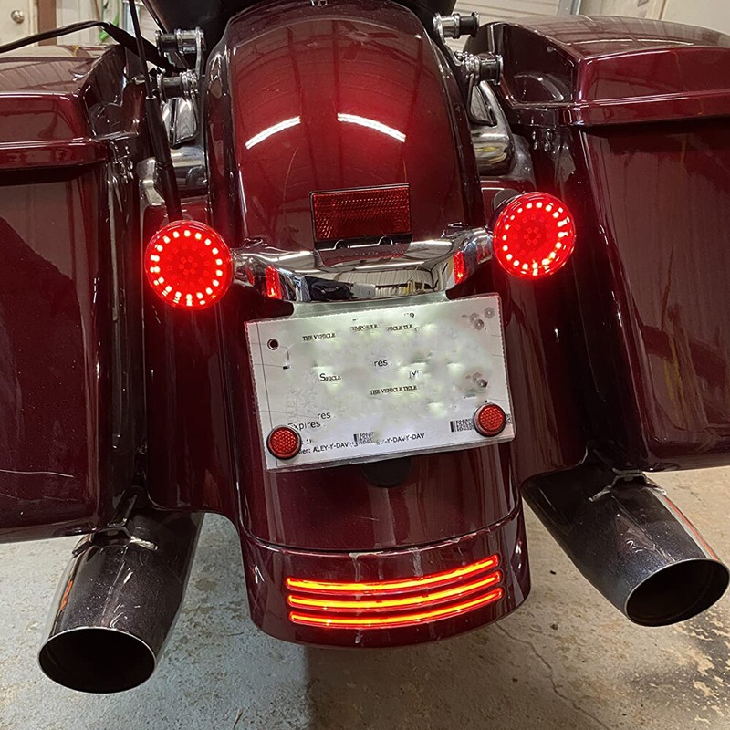 For Harley Davidson Motorcycle Rear LED Brake Turn Signals B