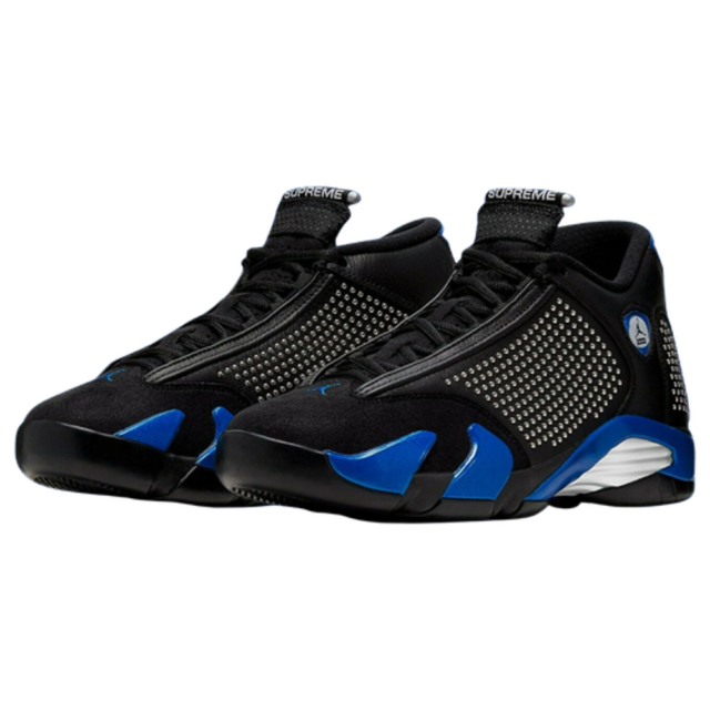 Air Jordan 14 Retro Supreme Black Varsity Royal