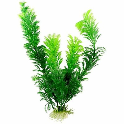 Green Artificial Plastic Plants Set Aquarium Decor Fish Tank Ornament 12