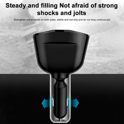 12V Dual USB Car Cigarette Lighter Socket Splitter Power Adapter Charger Outlet