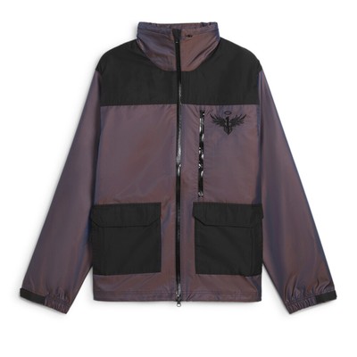 Куртка Puma из переливающейся ткани на молнии X Melo Mens Фиолетовая Повседневная спортивная верхняя одежда