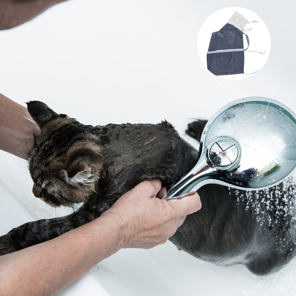 1pc Anti-Scratch Breathable Cat Restraint Bag Cat Grooming ...