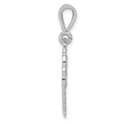 Pre-owned Skyjewelers Real 14kt White Gold Reversible 50th Anniversary Charm