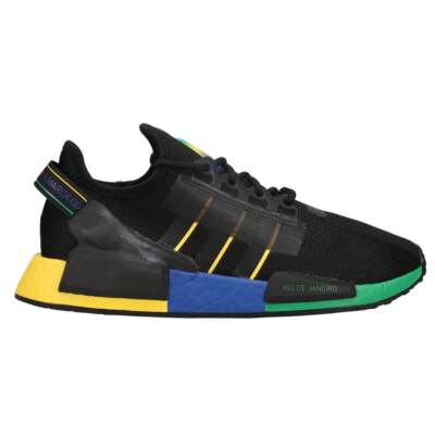 Молодежные кроссовки adidas Nmd_R1.V2 на шнуровке для мальчиков, размер 4,5 M, повседневная обувь FY1256