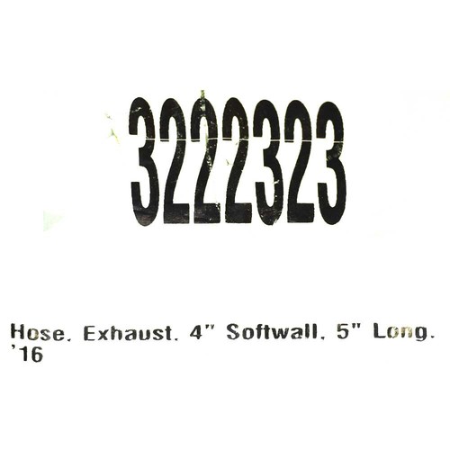 MPI Boat Wet Exhaust Hose 200-4000 | Soft Wall 4 x 5 Inch